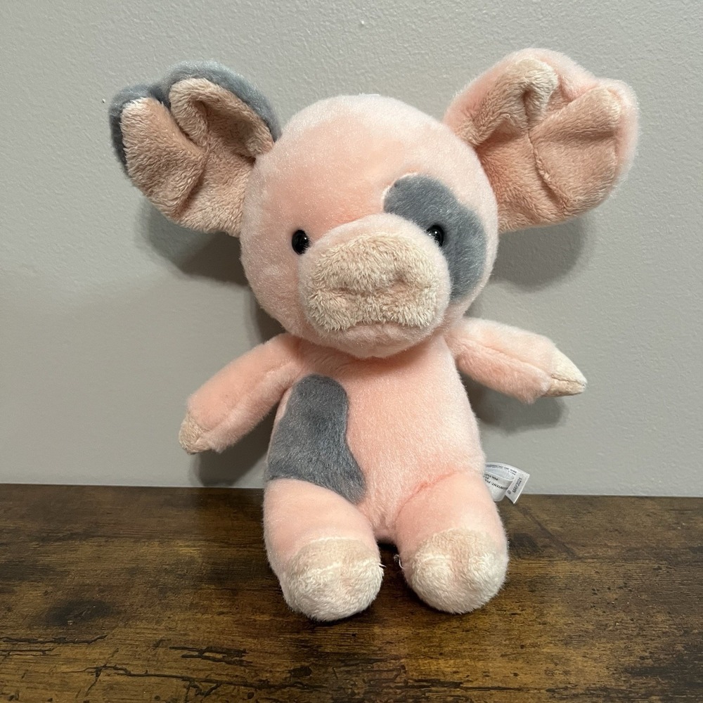 Aurora Oink Spotted Pink Pig Piglet Piggy 8" Plush Stuffed Animal
